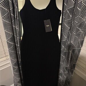 Fendi Black Sleeveless Midi Dress